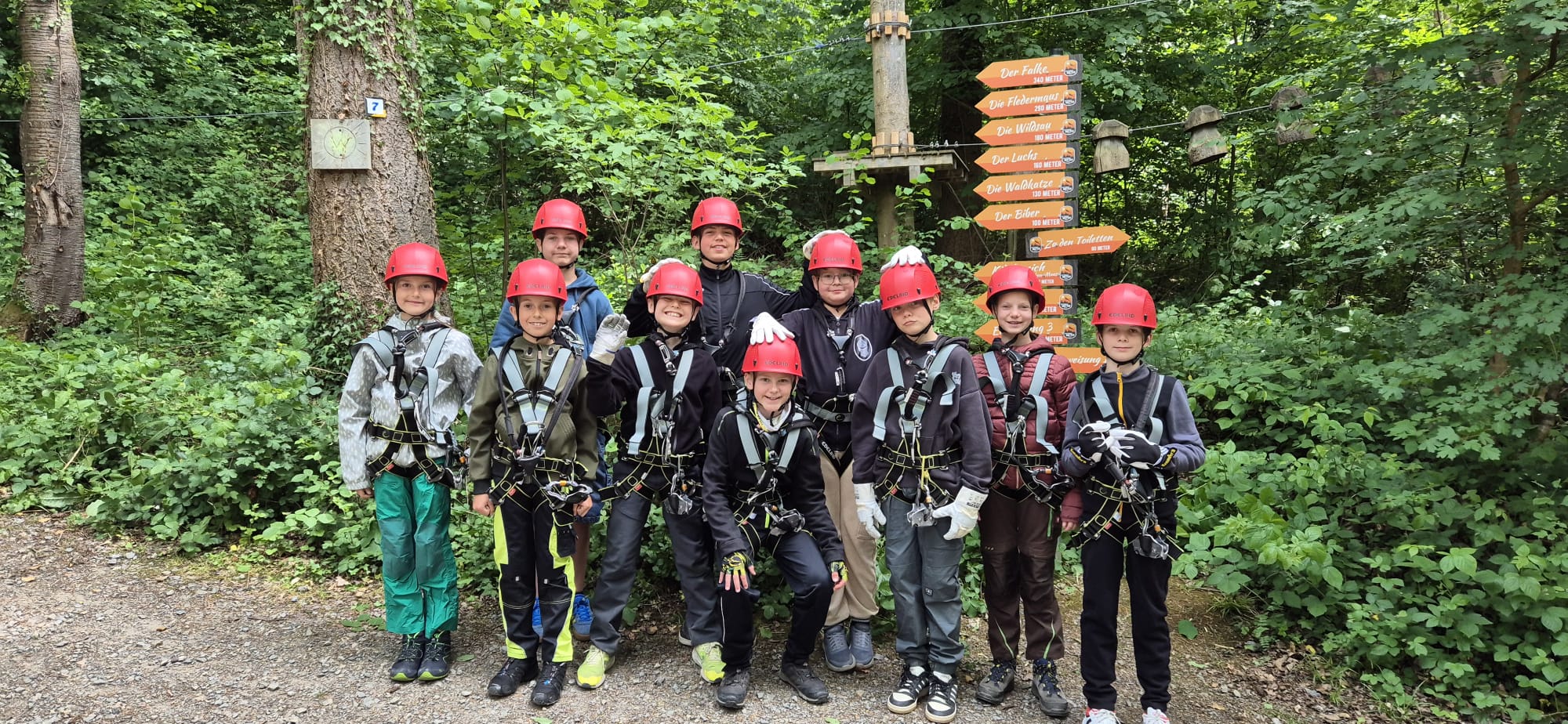 Abenteuer im Kletterwald Bretten
